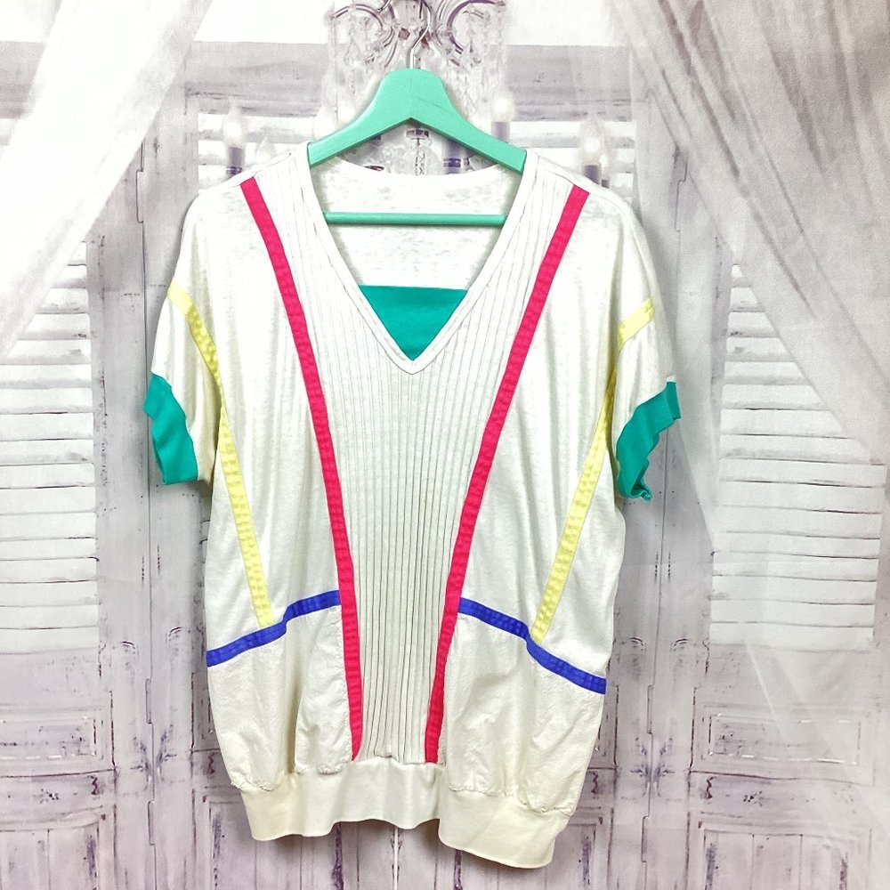 Vintage 80s Short Sleeve Top